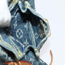 LOUIS VUITTON Monogram Denim Sac A DosGM Backpack Blue M95056 LV Auth 106296AV-27