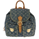 LOUIS VUITTON Monogram Denim Sac A DosGM Backpack Blue M95056 LV Auth 106296AV-13