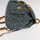 LOUIS VUITTON Monogram Denim Sac A DosGM Backpack Blue M95056 LV Auth 106296AV-3