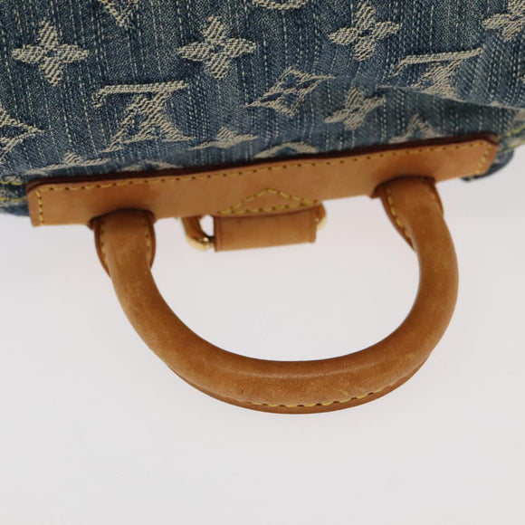 LOUIS VUITTON Monogram Denim Sac A DosGM Backpack Blue M95056 LV Auth 106296AV
