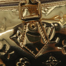 LOUIS VUITTON Monogram Miroir Speedy 35 Hand Bag Gold M95785 LV Auth 106299SM-18