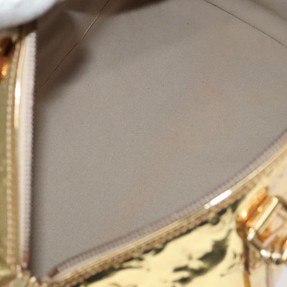 LOUIS VUITTON Monogram Miroir Speedy 35 Handtas Goud M95785 LV Auth 106299SM