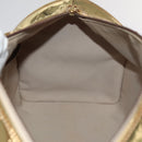 LOUIS VUITTON Monogram Miroir Speedy 35 Hand Bag Gold M95785 LV Auth 106299SM-22