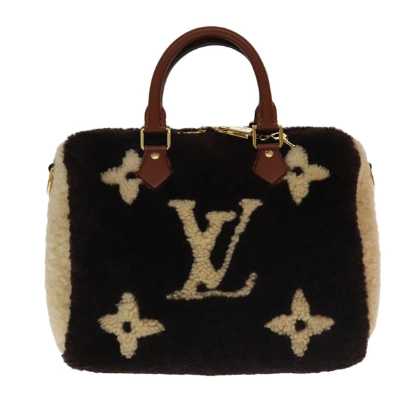 LOUIS VUITTON Monogram Teddy Speedy Bandouliere 25 Bag 2way M55422 Auth 106300S
