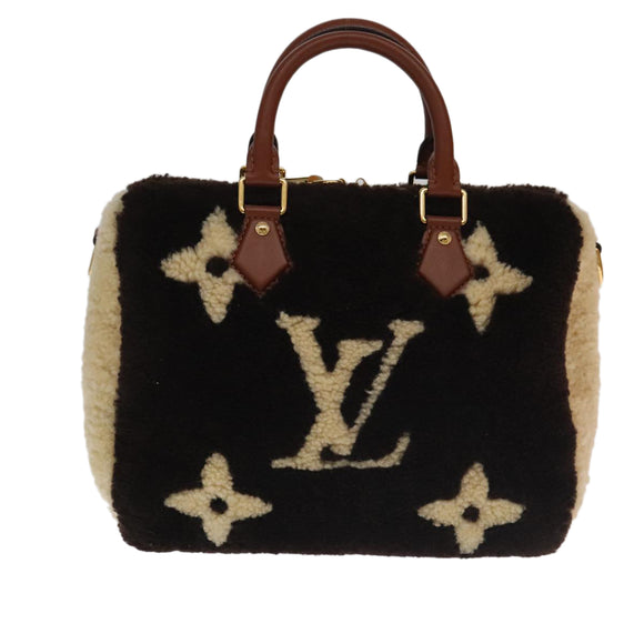 LOUIS VUITTON Monogram Teddy Speedy Bandouliere 25 Bag 2way M55422 Auth 106300SM