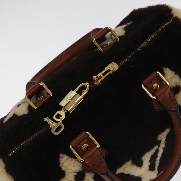 LOUIS VUITTON Monogram Teddy Speedy Bandouliere 25 Bag 2way M55422 Auth 106300S