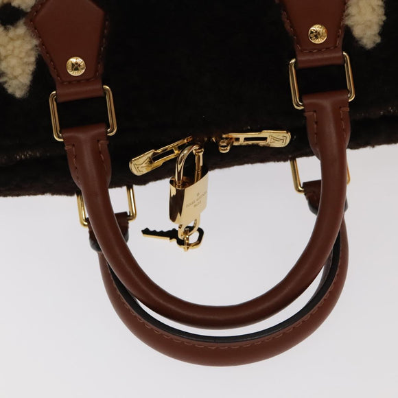 LOUIS VUITTON Monogram Teddy Speedy Bandouliere 25 Bag 2way M55422 Auth 106300S