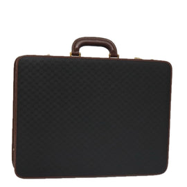 GUCCI Micro GG Canvas Trunk Black Gold Auth 106302