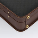 GUCCI Micro GG Canvas Trunk Black Gold Auth 106302-14