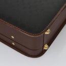 GUCCI Micro GG Canvas Trunk Black Gold Auth 106302-15