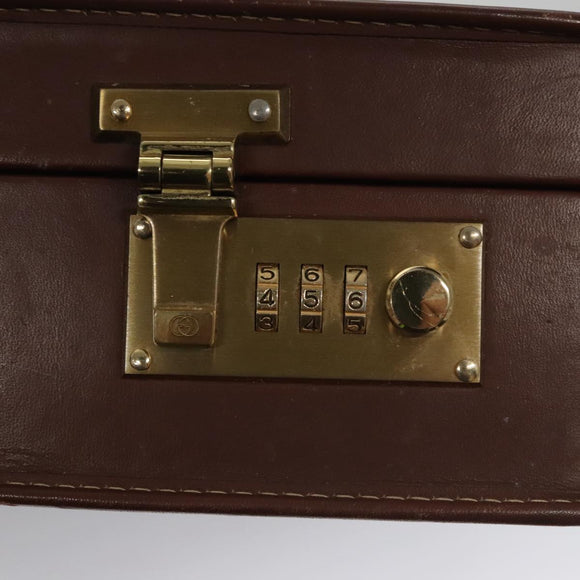 GUCCI Micro GG Canvas Trunk Black Gold Auth 106302