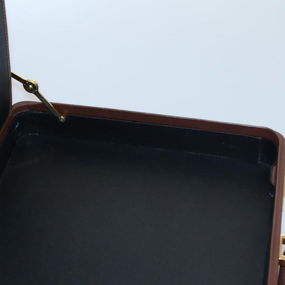 GUCCI Micro GG Canvas Trunk Black Gold Auth 106302