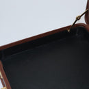 GUCCI Micro GG Canvas Trunk Black Gold Auth 106302-20