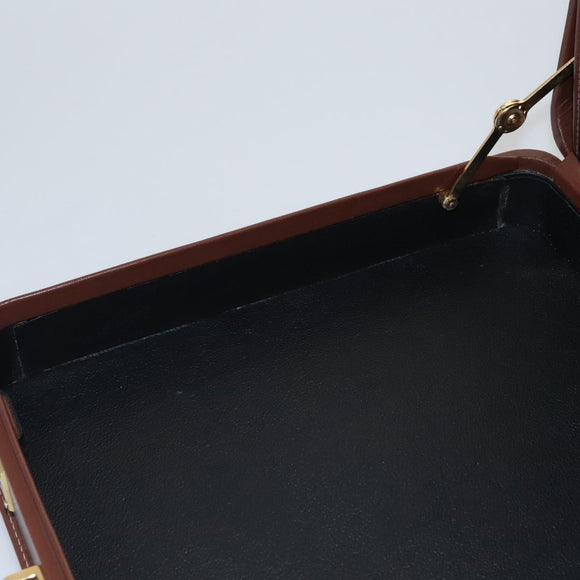 GUCCI Micro GG Canvas Trunk Black Gold Auth 106302