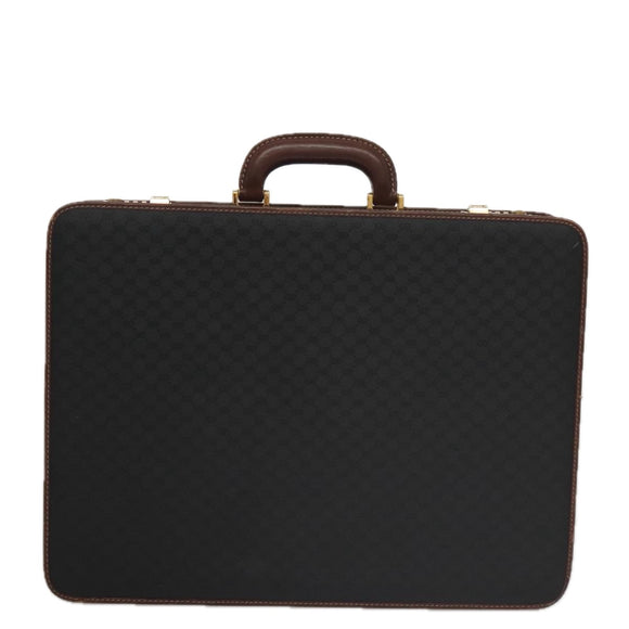 GUCCI Micro GG Canvas Trunk Black Gold Auth 106302