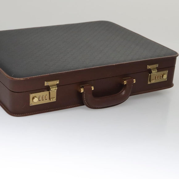 GUCCI Micro GG Canvas Trunk Black Gold Auth 106302