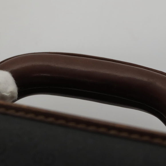 GUCCI Micro GG Canvas Trunk Black Gold Auth 106302