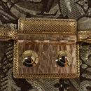 LOUIS VUITTON Monogram Brocade Tari Clutch Bag Gold M93142 LV Auth 106316S-8
