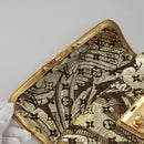 LOUIS VUITTON Monogram Brocade Tari Clutch Bag Gold M93142 LV Auth 106316S-9