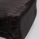 CARTIER Hand Bag Nylon Black Auth 106358-11