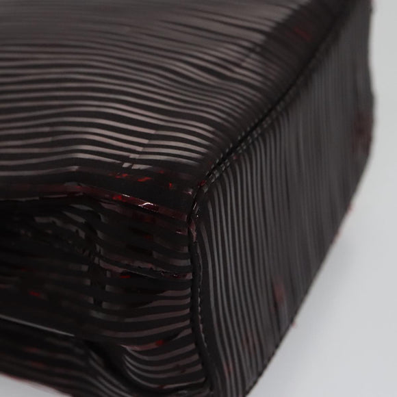 CARTIER Hand Bag Nylon Black Auth 106358