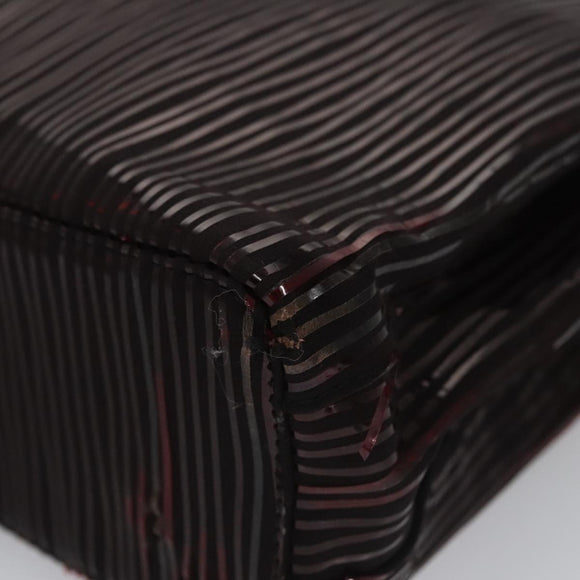 CARTIER Hand Bag Nylon Black Auth 106358