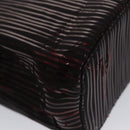 CARTIER Hand Bag Nylon Black Auth 106358-15