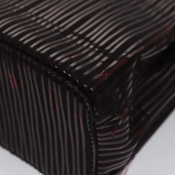 CARTIER Hand Bag Nylon Black Auth 106358