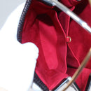 CARTIER Hand Bag Nylon Black Auth 106358-12