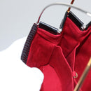 CARTIER Hand Bag Nylon Black Auth 106358-17