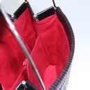 CARTIER Hand Bag Nylon Black Auth 106358-18