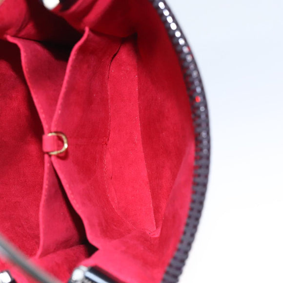 CARTIER Hand Bag Nylon Black Auth 106358