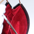 CARTIER Hand Bag Nylon Black Auth 106358-20