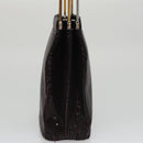 CARTIER Hand Bag Nylon Black Auth 106358-3