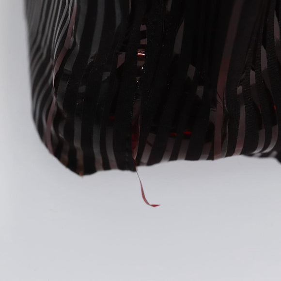 CARTIER Hand Bag Nylon Black Auth 106358