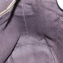 CELINE C Macadam Canvas Shoulder Bag Beige Auth 106367-19