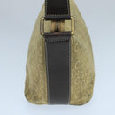 CELINE C Macadam Canvas Shoulder Bag Beige Auth 106367-3