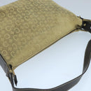 CELINE C Macadam Canvas Shoulder Bag Beige Auth 106367-6