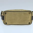 CELINE C Macadam Canvas Shoulder Bag Beige Auth 106367-5