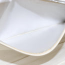 CHANEL Matelasse Shoulder Bag Leather White CC Auth 106385-11