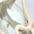 CHANEL Matelasse Chain Shoulder Bag Enamel Yellow CC Auth 106418-24