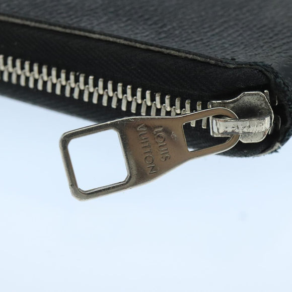 LOUIS VUITTON Damier Graphite Zippy Organizer Long Wallet N63077 LV Auth 106425