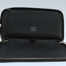 LOUIS VUITTON Damier Graphite Zippy Organizer Long Wallet N63077 LV Auth 106425-11