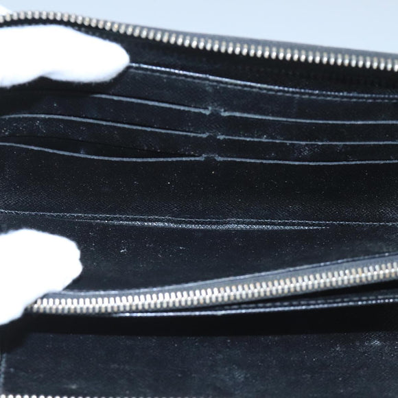 LOUIS VUITTON Damier Graphite Zippy Organizer Long Wallet N63077 LV Auth 106425