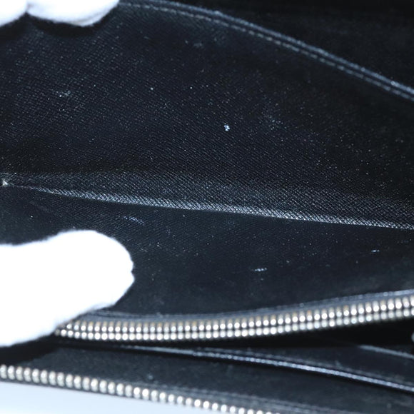 LOUIS VUITTON Damier Graphite Zippy Organizer Long Wallet N63077 LV Auth 106425