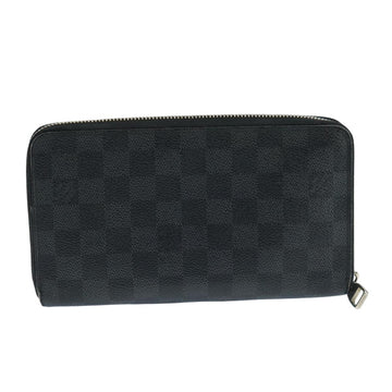 LOUIS VUITTON Damier Graphite Zippy Organizer Long Wallet N63077 LV Auth 106425 - 0