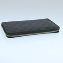 LOUIS VUITTON Damier Graphite Zippy Organizer Long Wallet N63077 LV Auth 106425-5