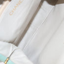 CHANEL Matelasse Hand Bag Satin Green CC Auth 106444-10