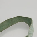 CHANEL Matelasse Hand Bag Satin Green CC Auth 106444-8