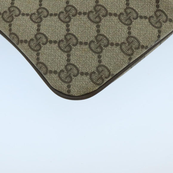 GUCCI GG Supreme Web Sherry Line Shoulder Bag Beige 904 02 047 Auth 106473